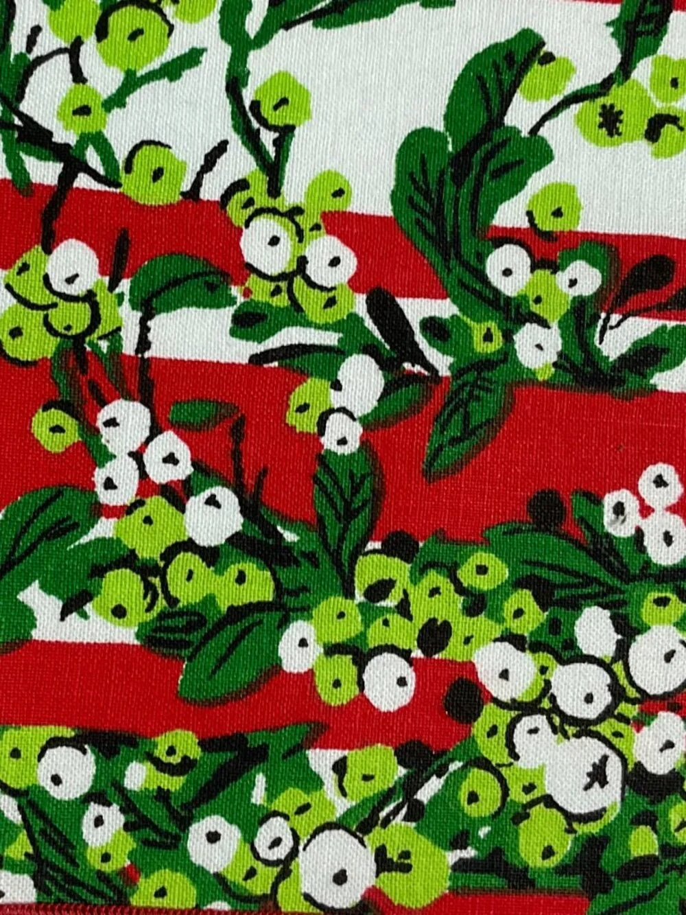 3/$14 Set of 12 Fabric Christmas Napkins Red Green and White